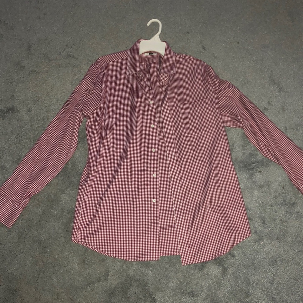 Men’s plaid dress shirt